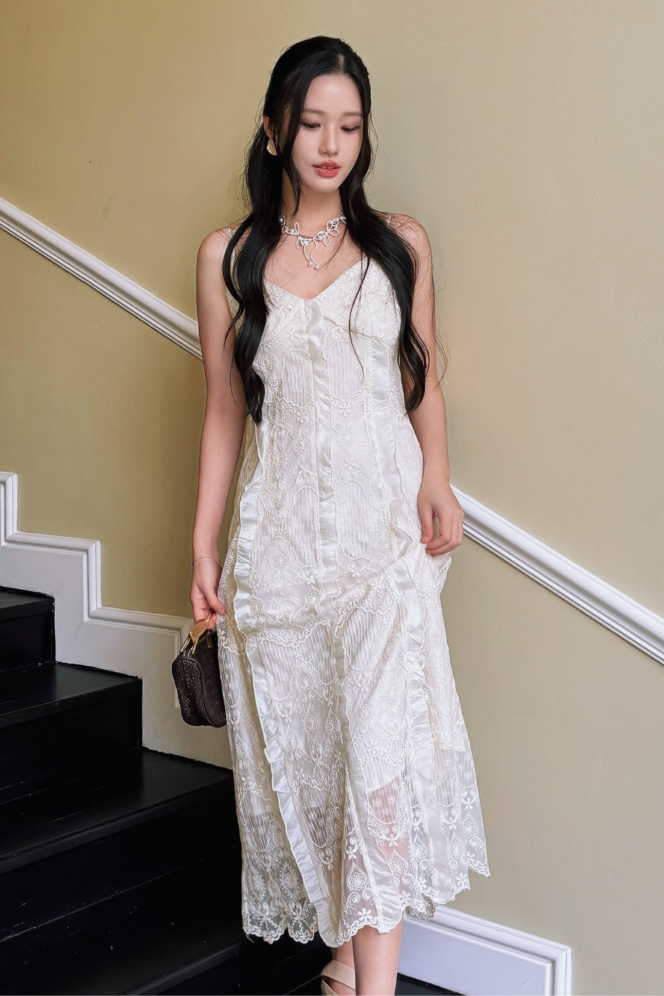 chinese dress ladies Amélie Lace Dress – Roselleclo