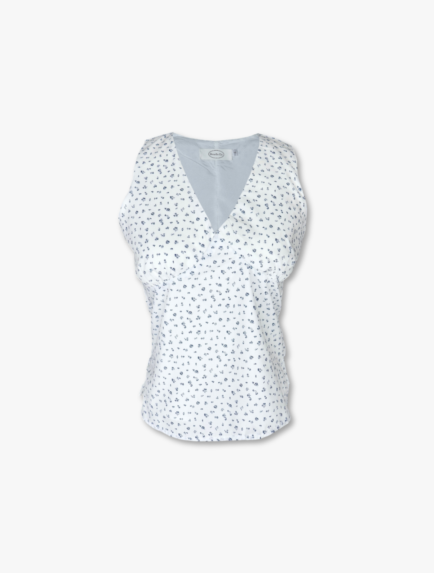 Flora Dot Vest - White