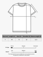 Round Neck Crop Tee - Blue