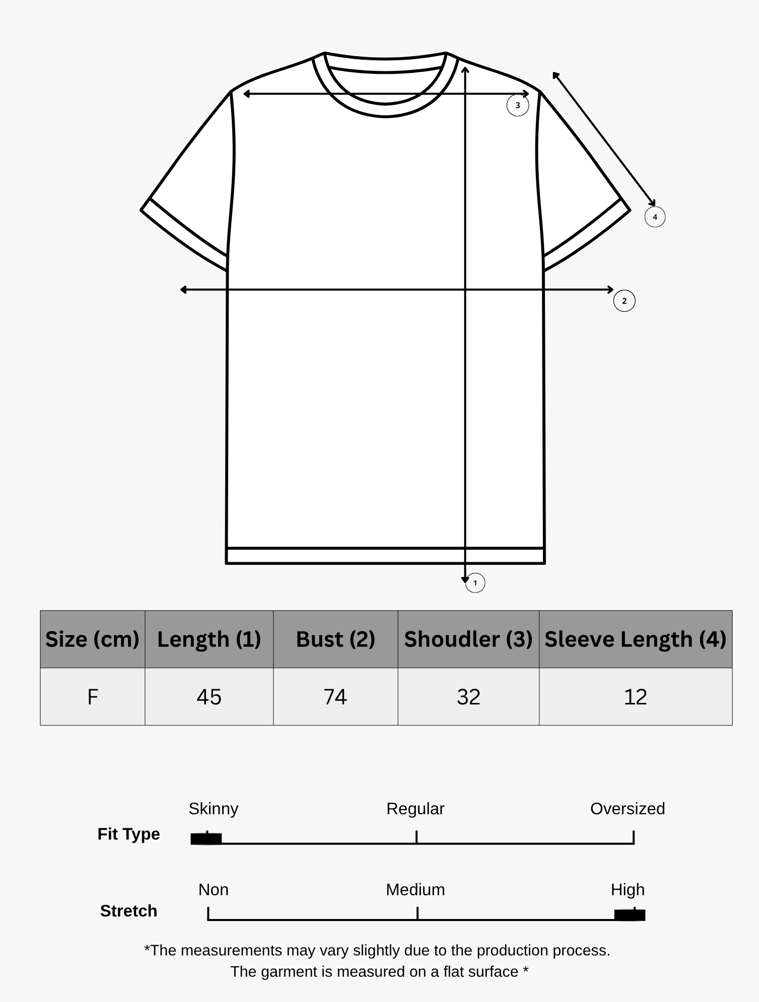 Crew Neck Crop Tee - Beige