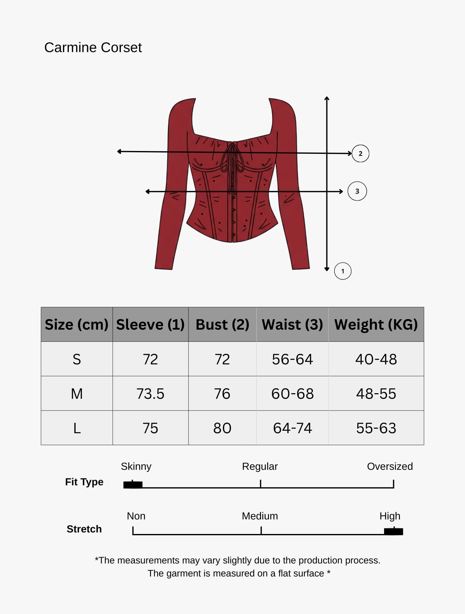Carmine Corset