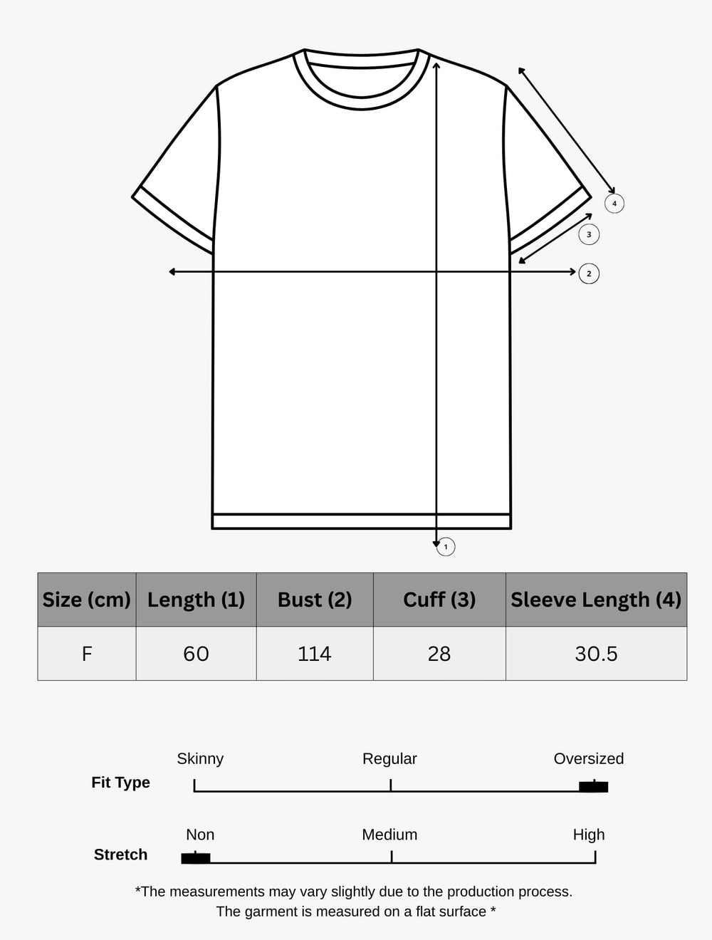 Size chart for Harin Blouse - Blue