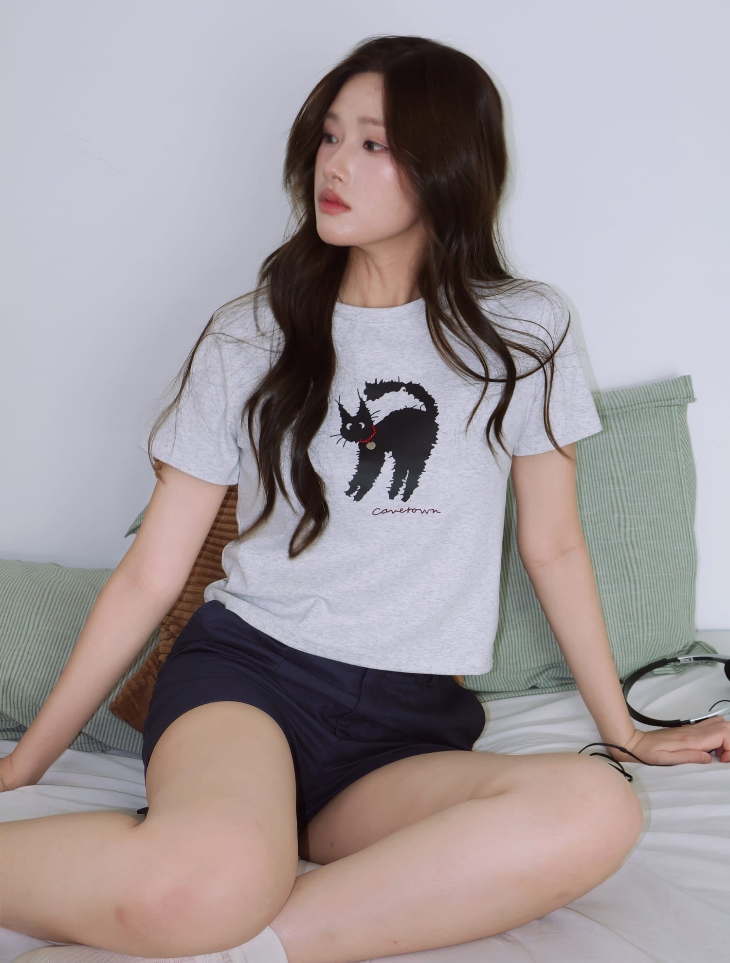 Cattitude Tee - Grey