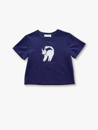 Cattitude Tee - Navy