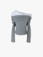 MIU Off-Shoulder - Grey