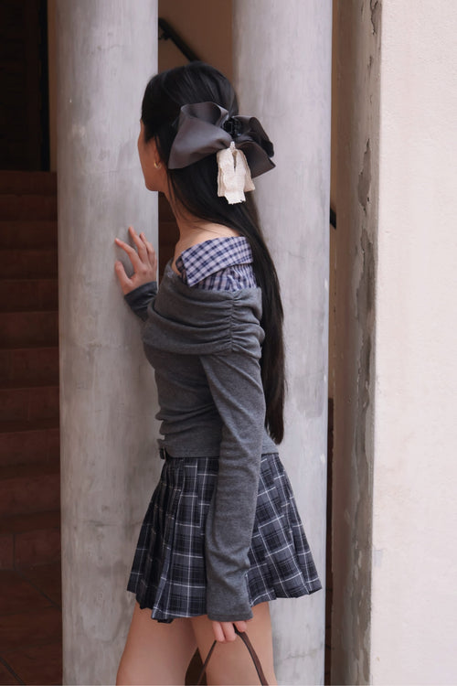 Alissa MIU Off-Shoulder - Grey