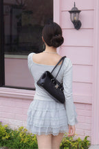 Amelie Tie Cardigan - Mist Grey