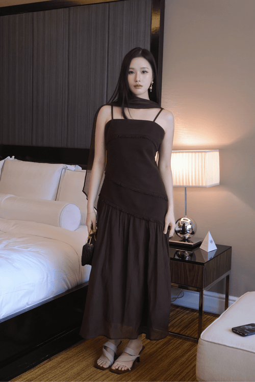 Auburn Dress- Brown