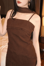 Auburn Dress- Brown