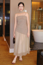 Auburn Dress- Beige