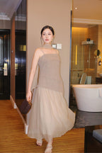 Auburn Dress- Beige
