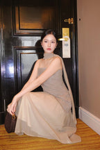 Auburn Dress- Beige