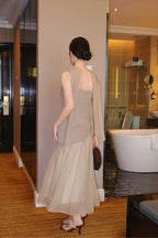 Auburn Dress- Beige