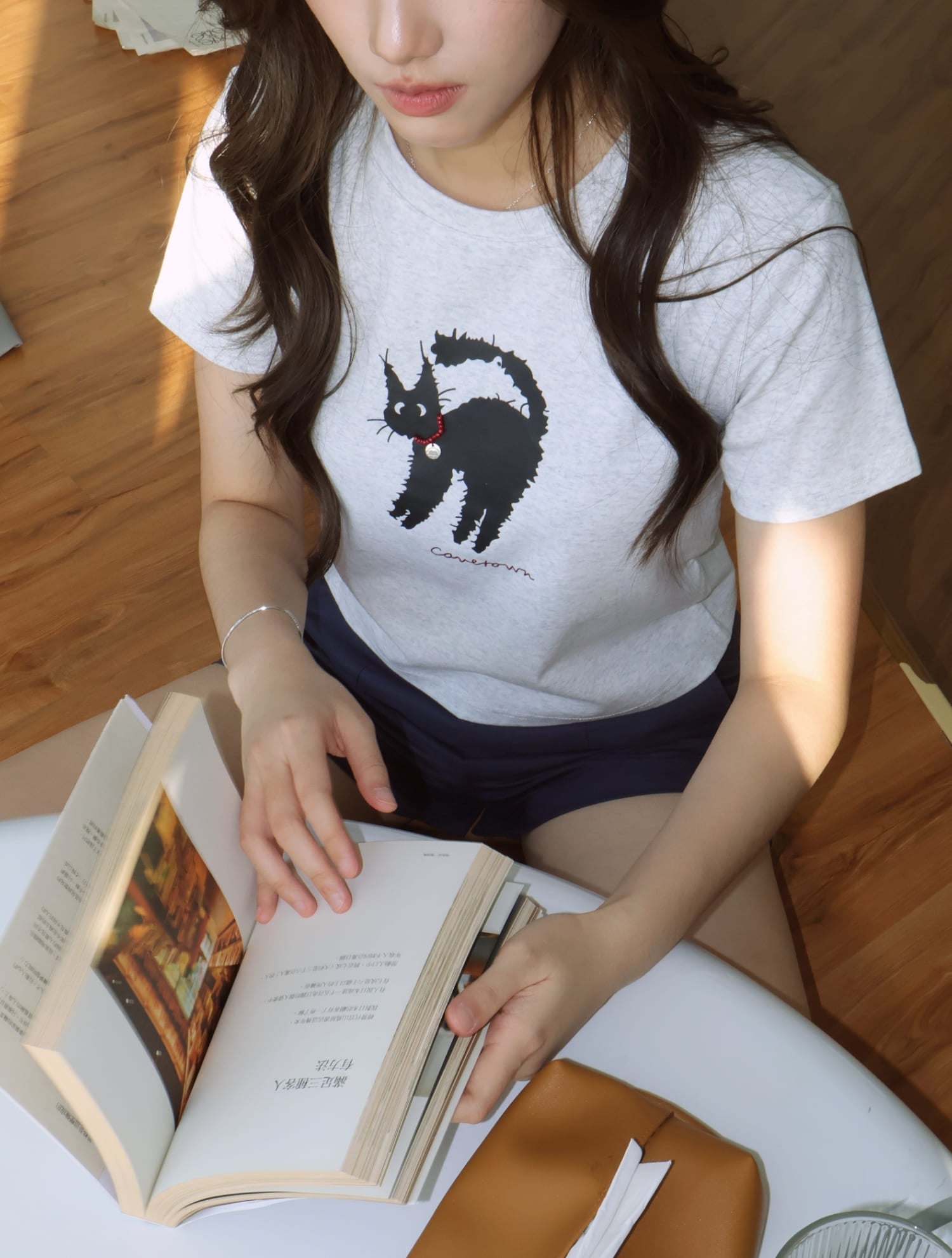 Cattitude Tee - Grey