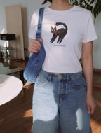 Cattitude Tee - White