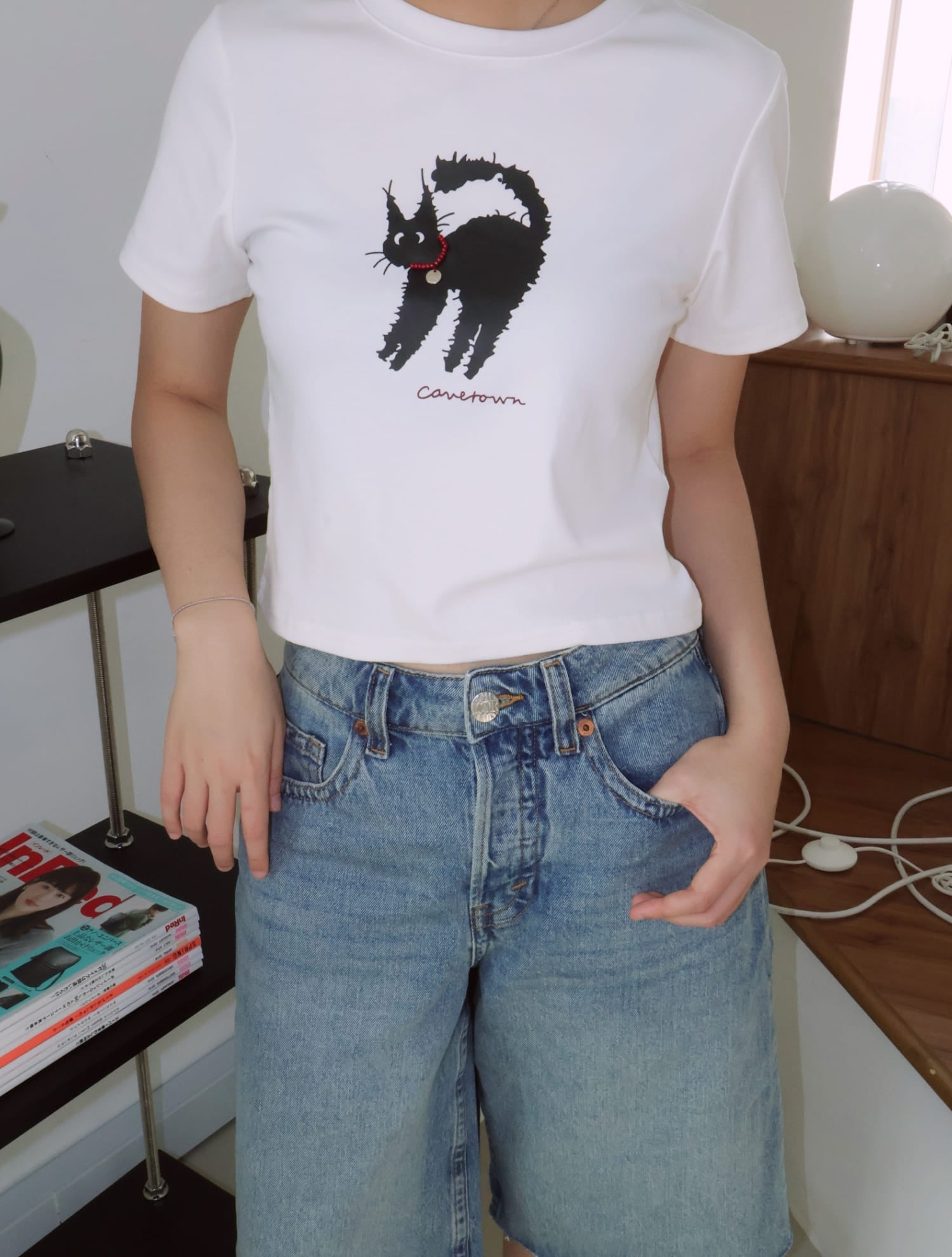 Cattitude Tee - White