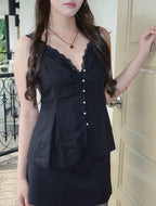 Clara Lace Top - Black