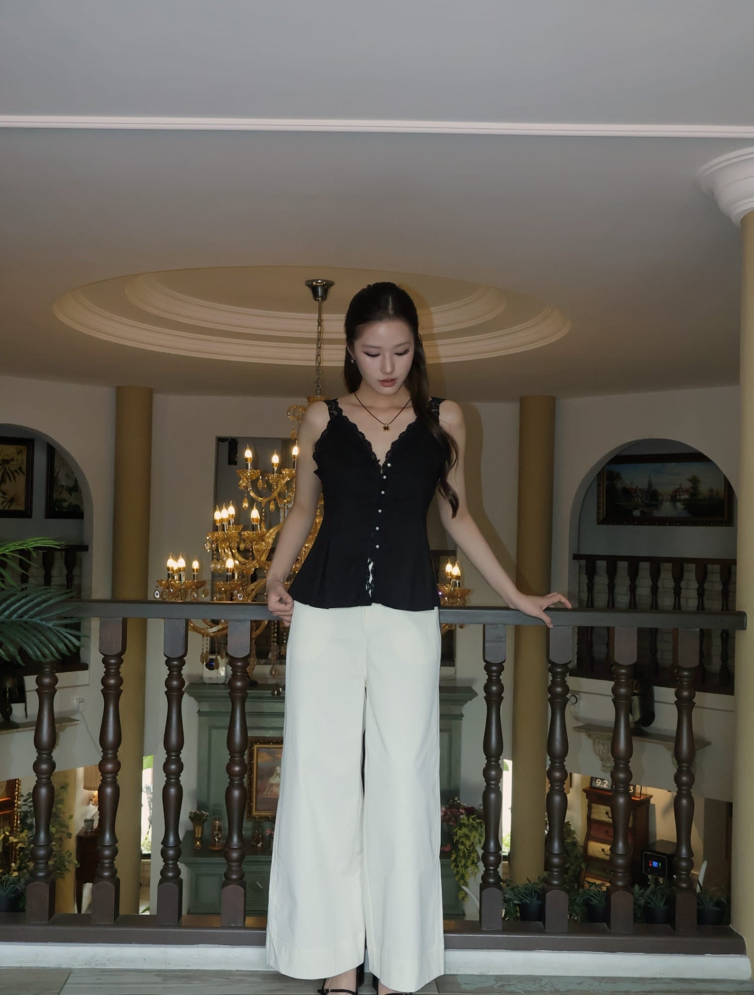 Clara Lace Top - Black