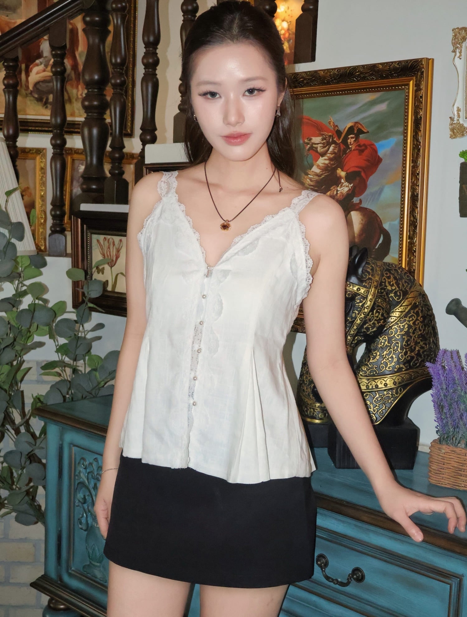 Clara Lace Top - White