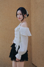 Dottie Bow Blouse - Cream