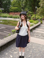 Flora Dot Vest - White