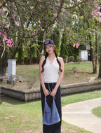 Flora Dot Vest - White