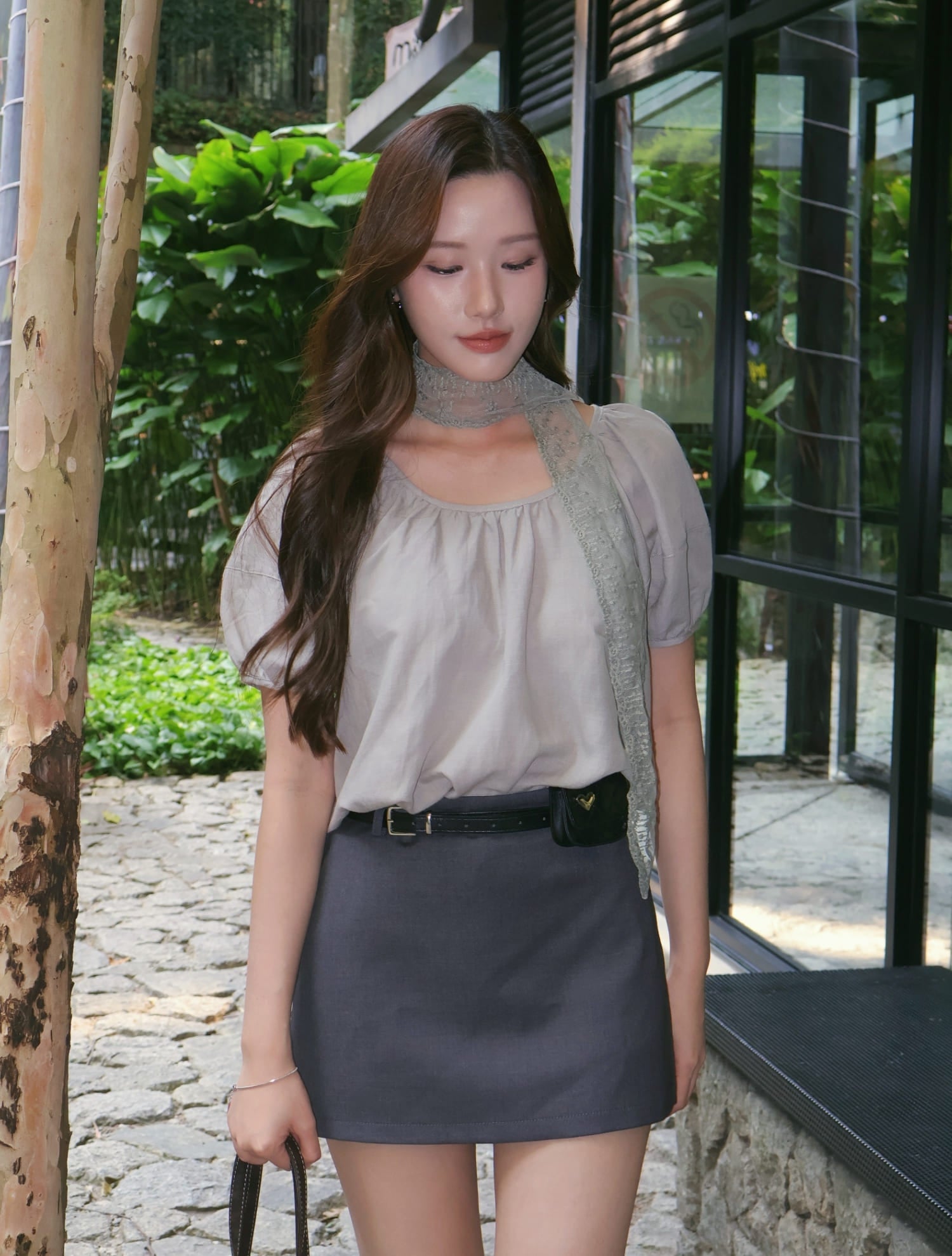 Classic Mini Skirt - Grey