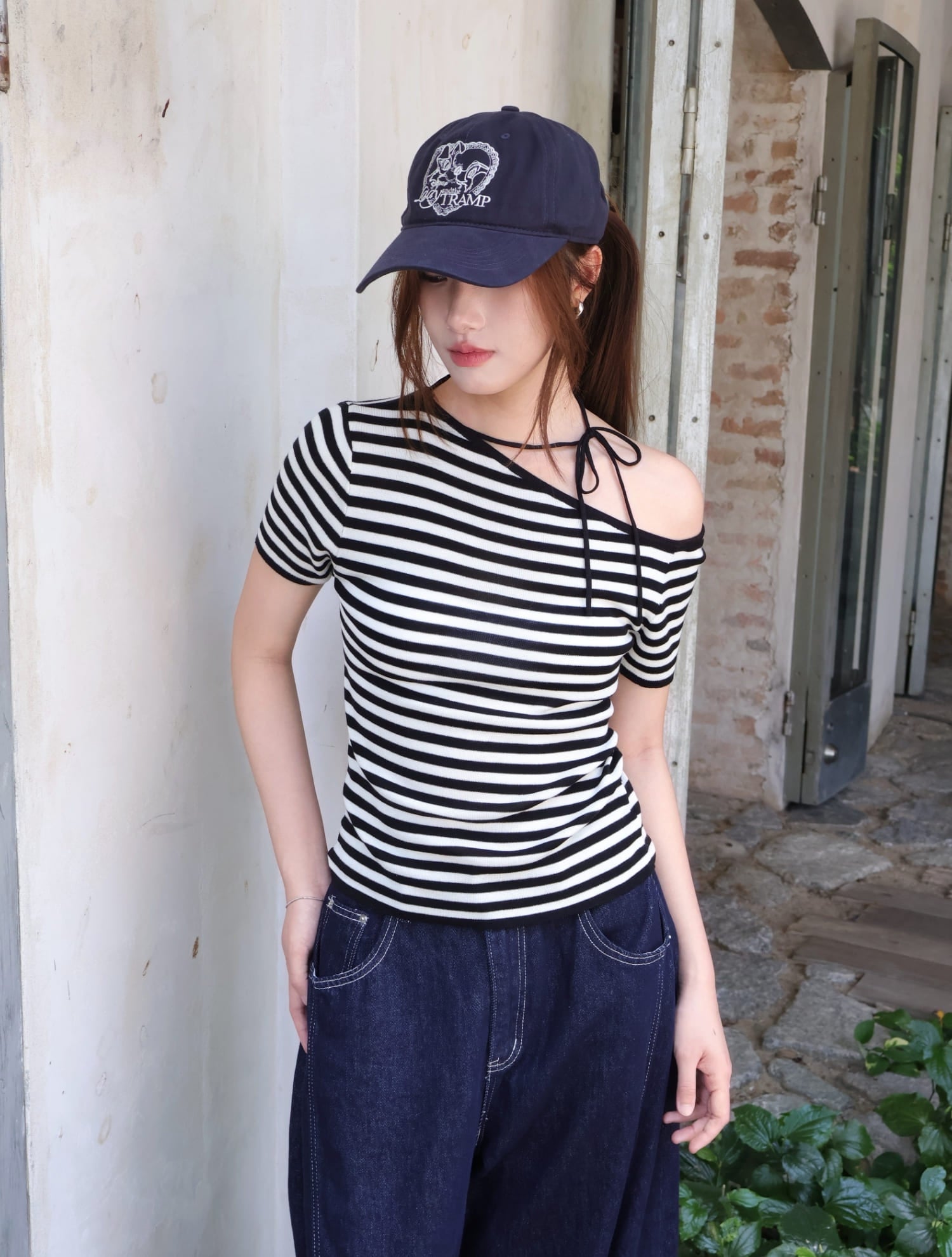 Haze Striped Top - White