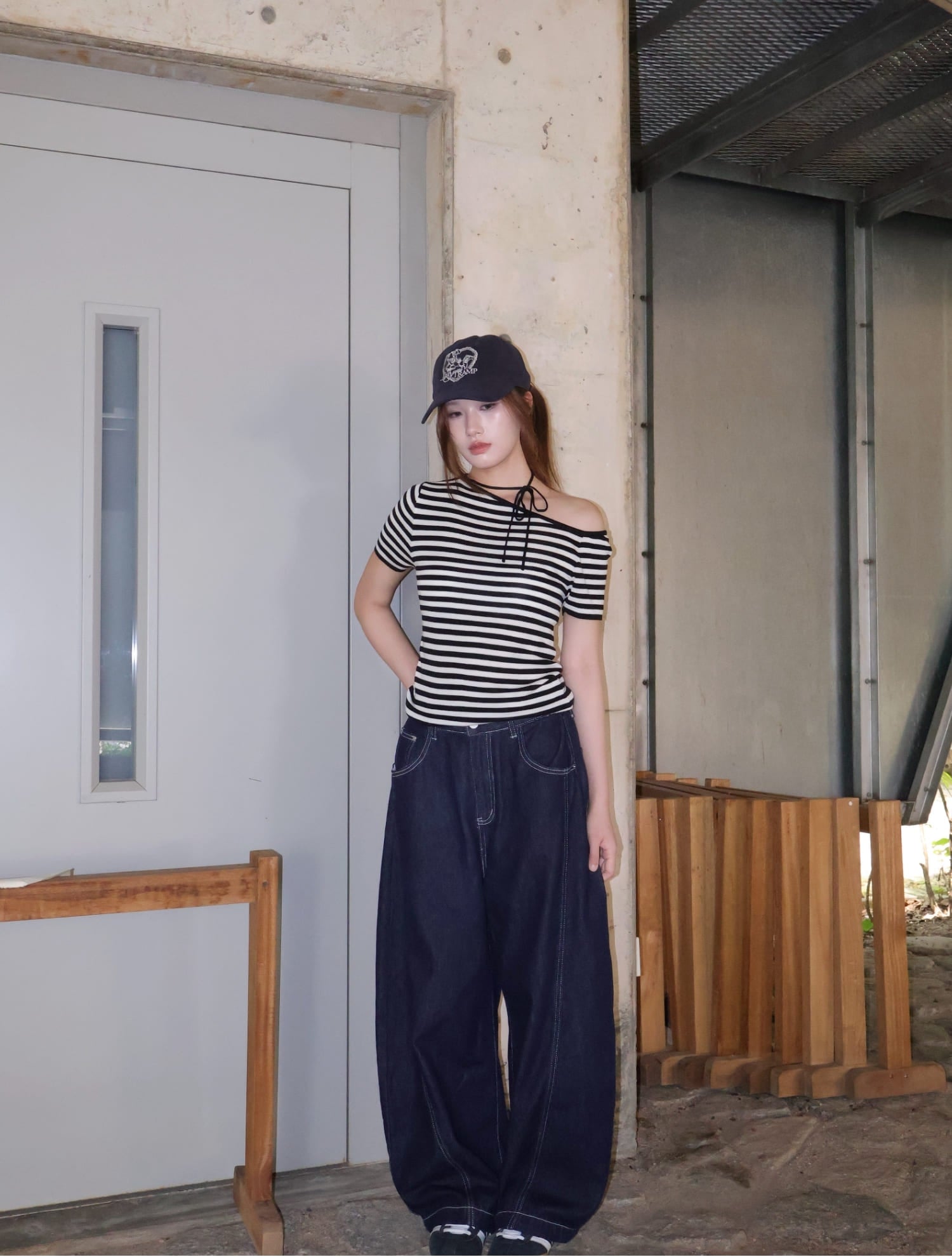 Haze Striped Top - White