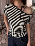 Haze Striped Top - White