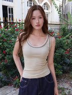 Linea Tank - Beige
