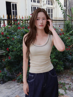 Linea Tank - Beige