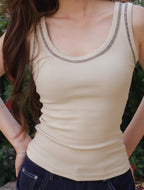 Linea Tank - Beige