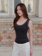 Linea Tank - Charcoal