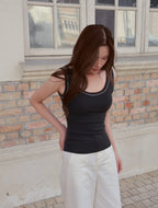 Linea Tank - Charcoal
