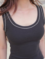 Linea Tank - Charcoal