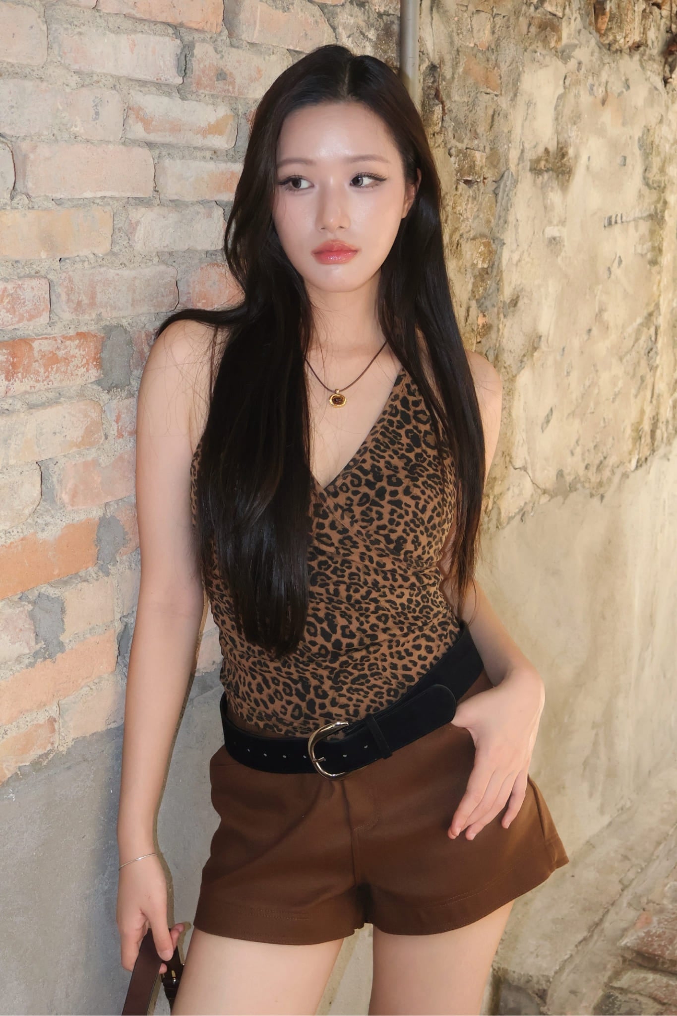 Leopard V-Neck Halter