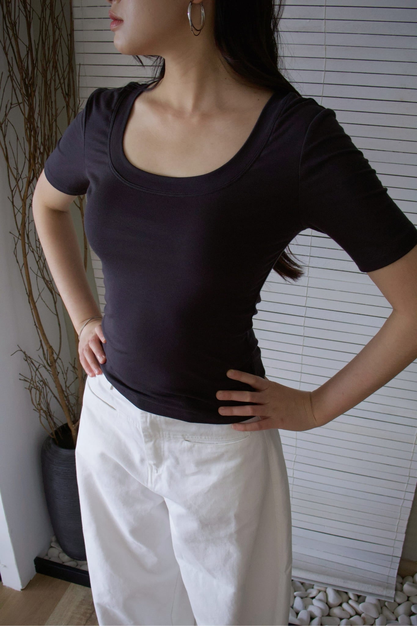 Lithe Tee - Charcoal
