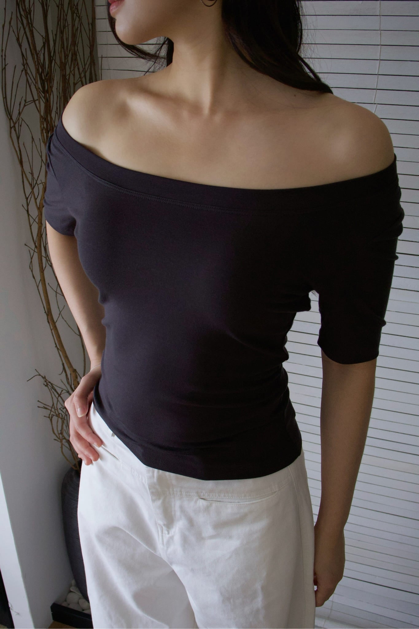 Lithe Tee - Charcoal