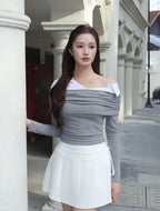 MIU Off-Shoulder - Grey