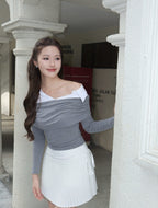 MIU Off-Shoulder - Grey