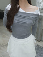 MIU Off-Shoulder - Grey