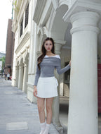 MIU Off-Shoulder - Grey