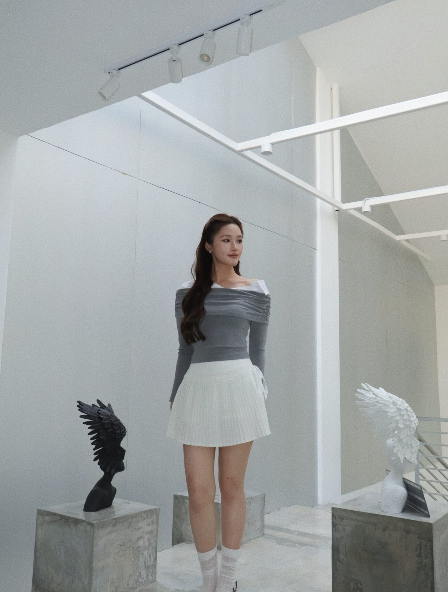 MIU Off-Shoulder - Grey