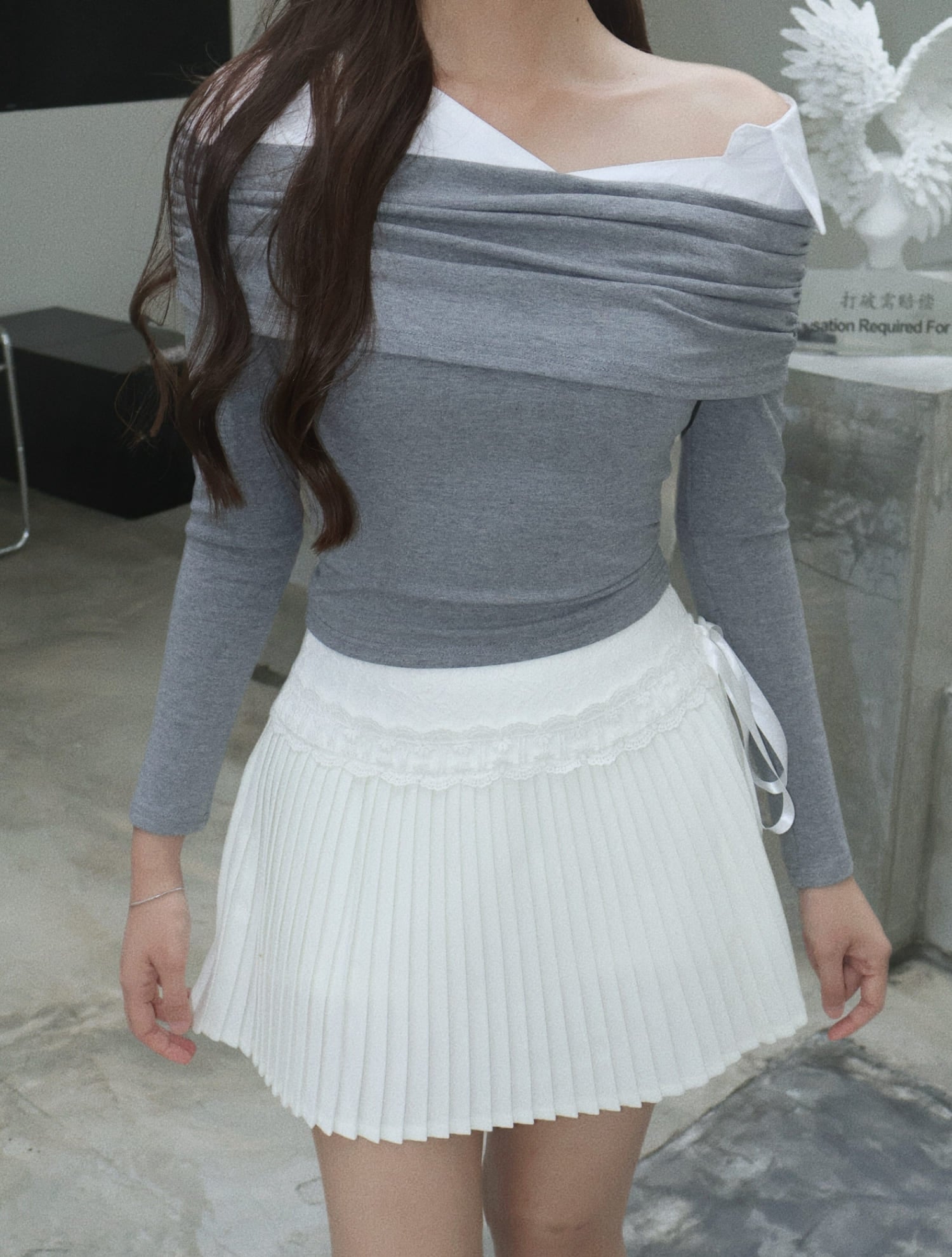 Ballet Lace Skirt - White