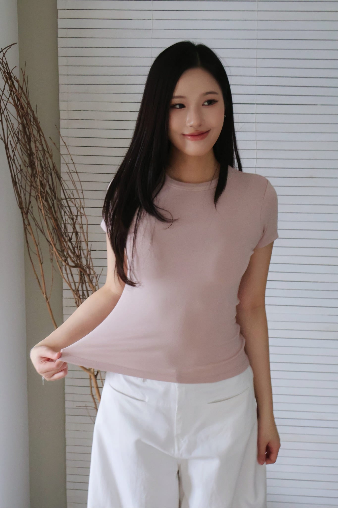 Mousse Tee- Dusty Pink