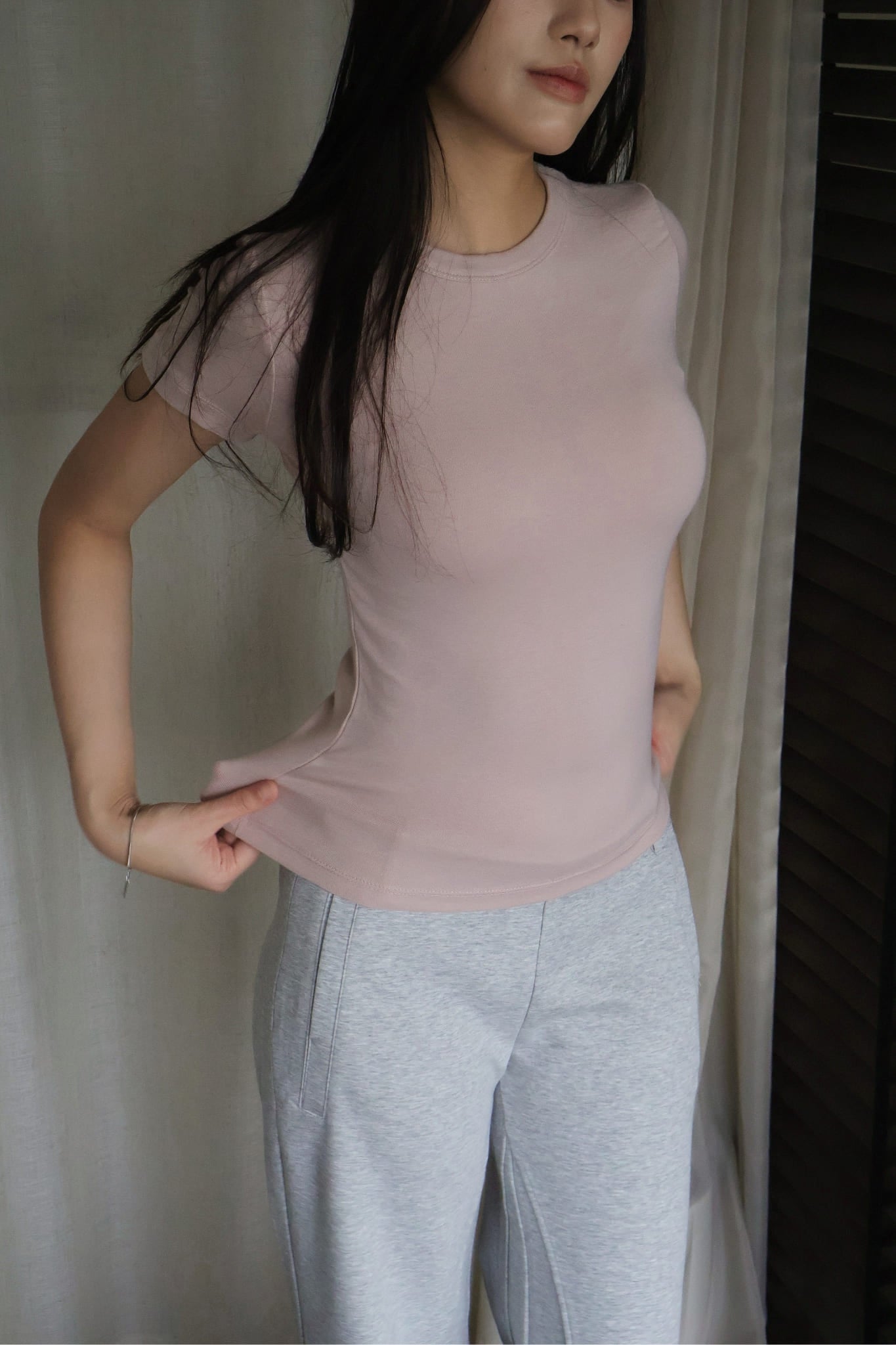 Mousse Tee- Dusty Pink