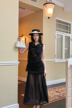 Muse Draped Set - Black