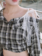 Oxford Check Shirt - Black