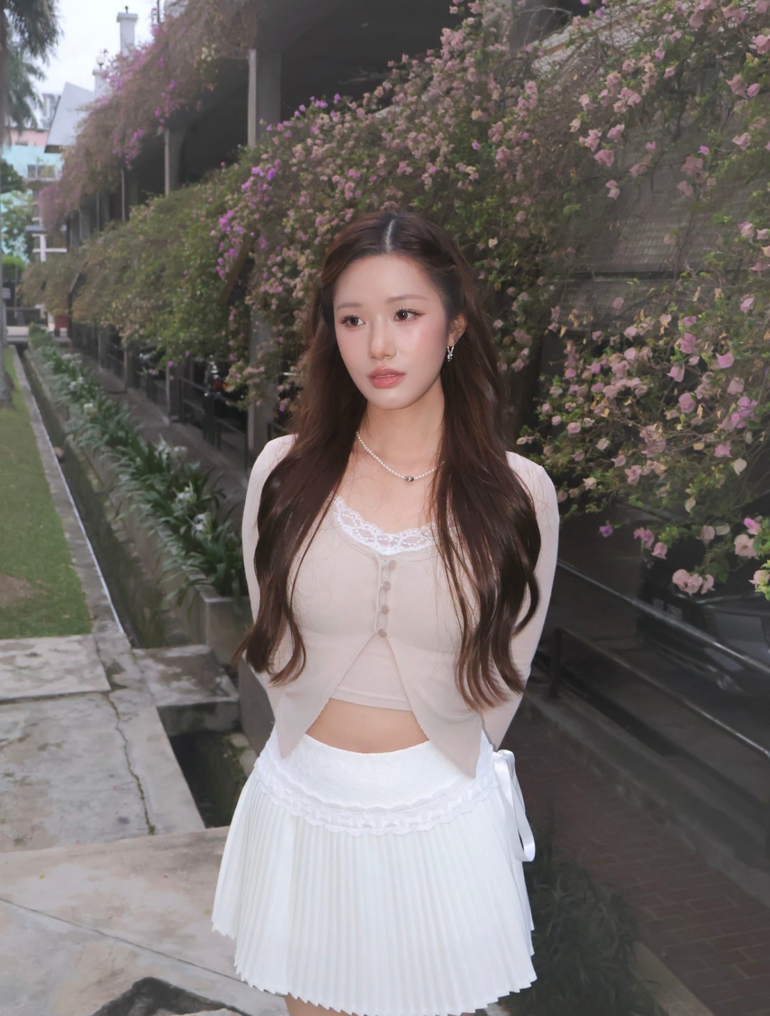 Serena Cardigan Set - Beige